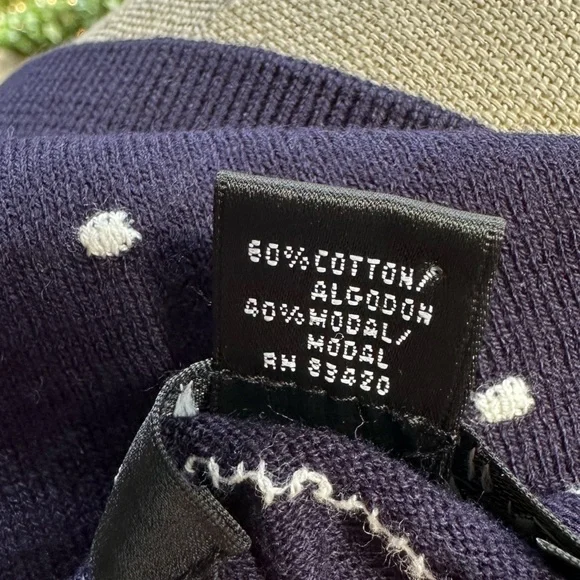 August Silk Navy Polka Dot Cardigan - Picture 8 of 8